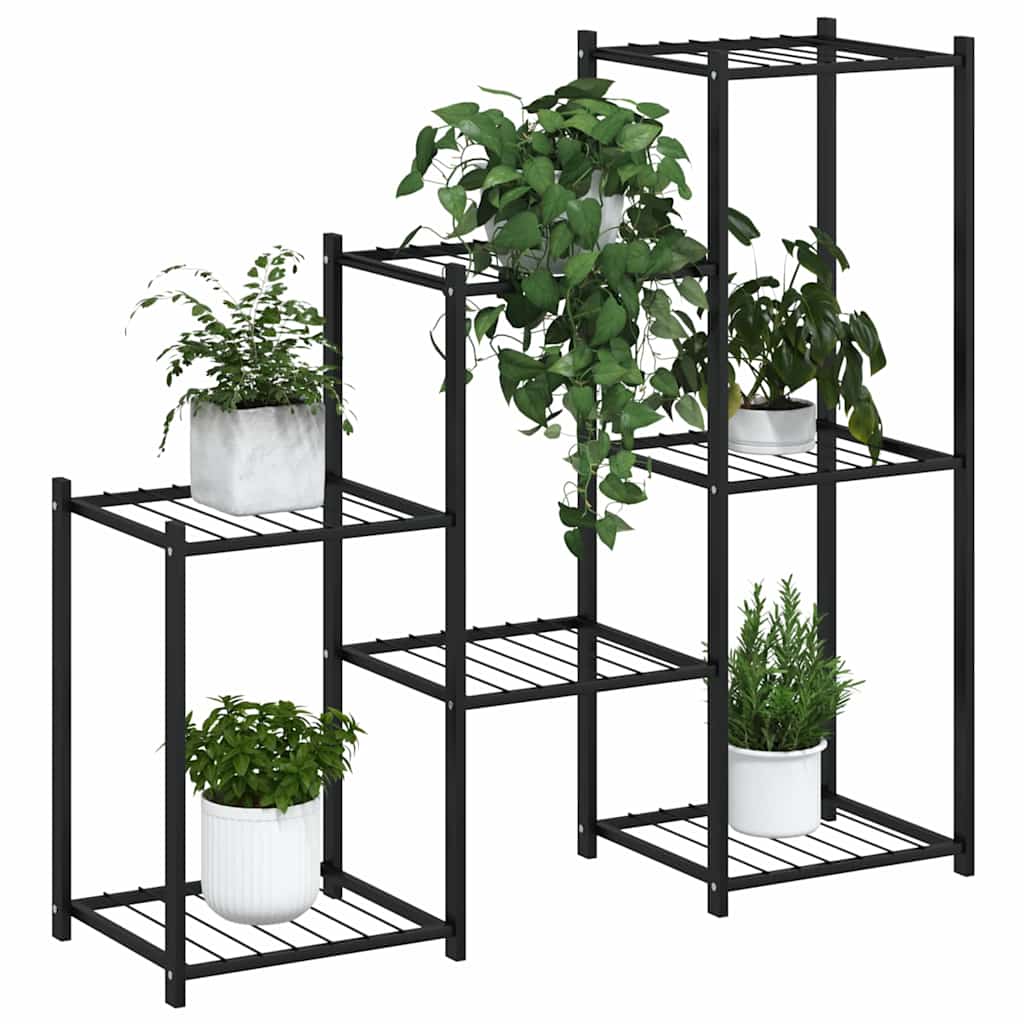 blomsterstativ 83x25x80 cm jern sort