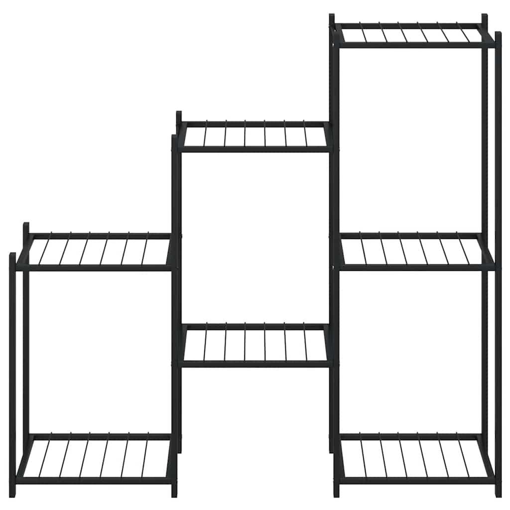 blomsterstativ 83x25x80 cm jern sort