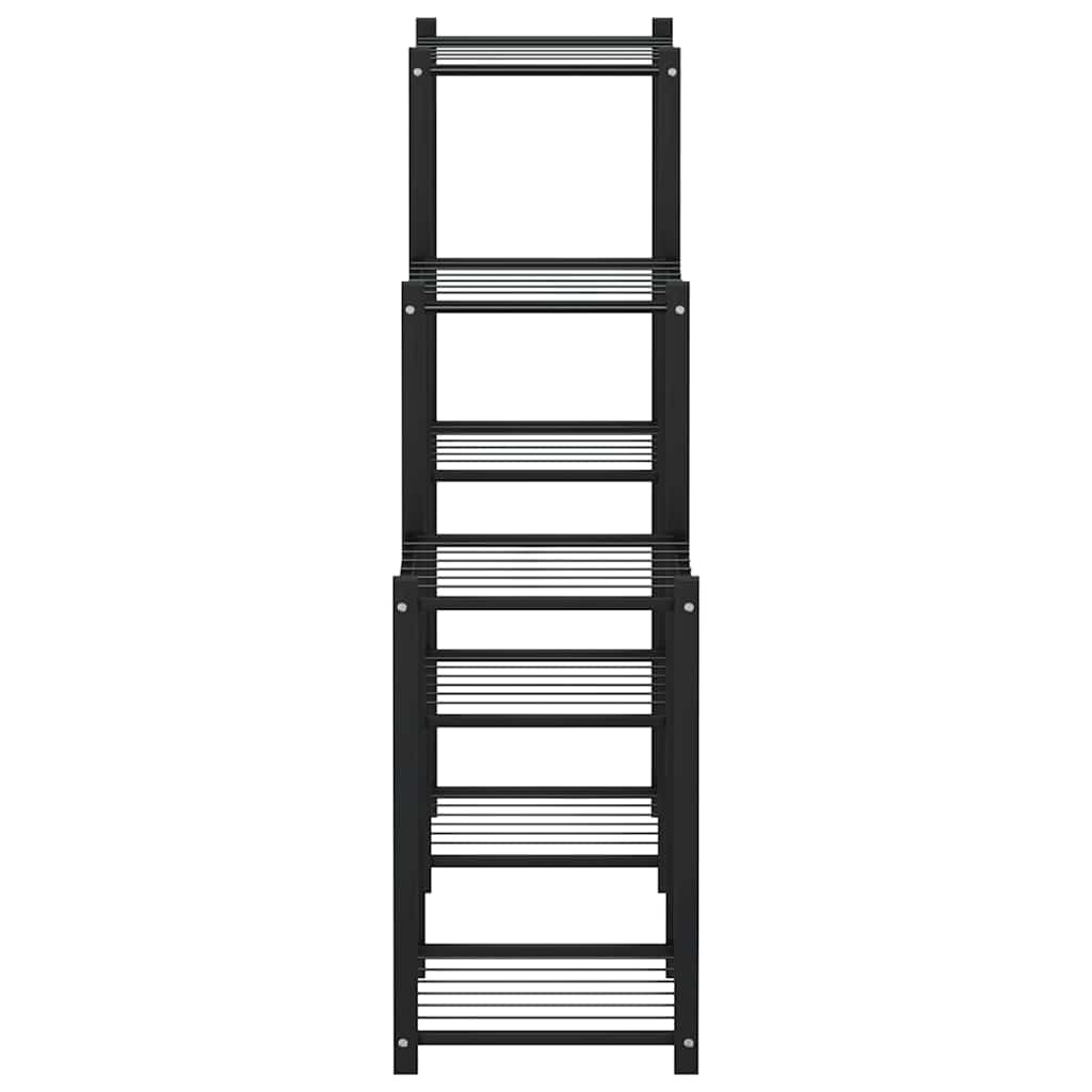 blomsterstativ 83x25x80 cm jern sort