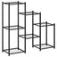 blomsterstativ 83x25x80 cm jern sort