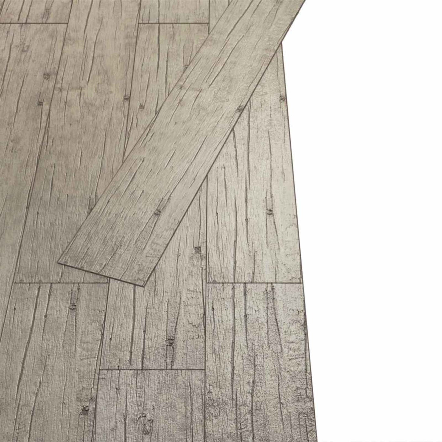 Gulvplanker Eg hvidvasket 2,51 m² 18 stk. PVC