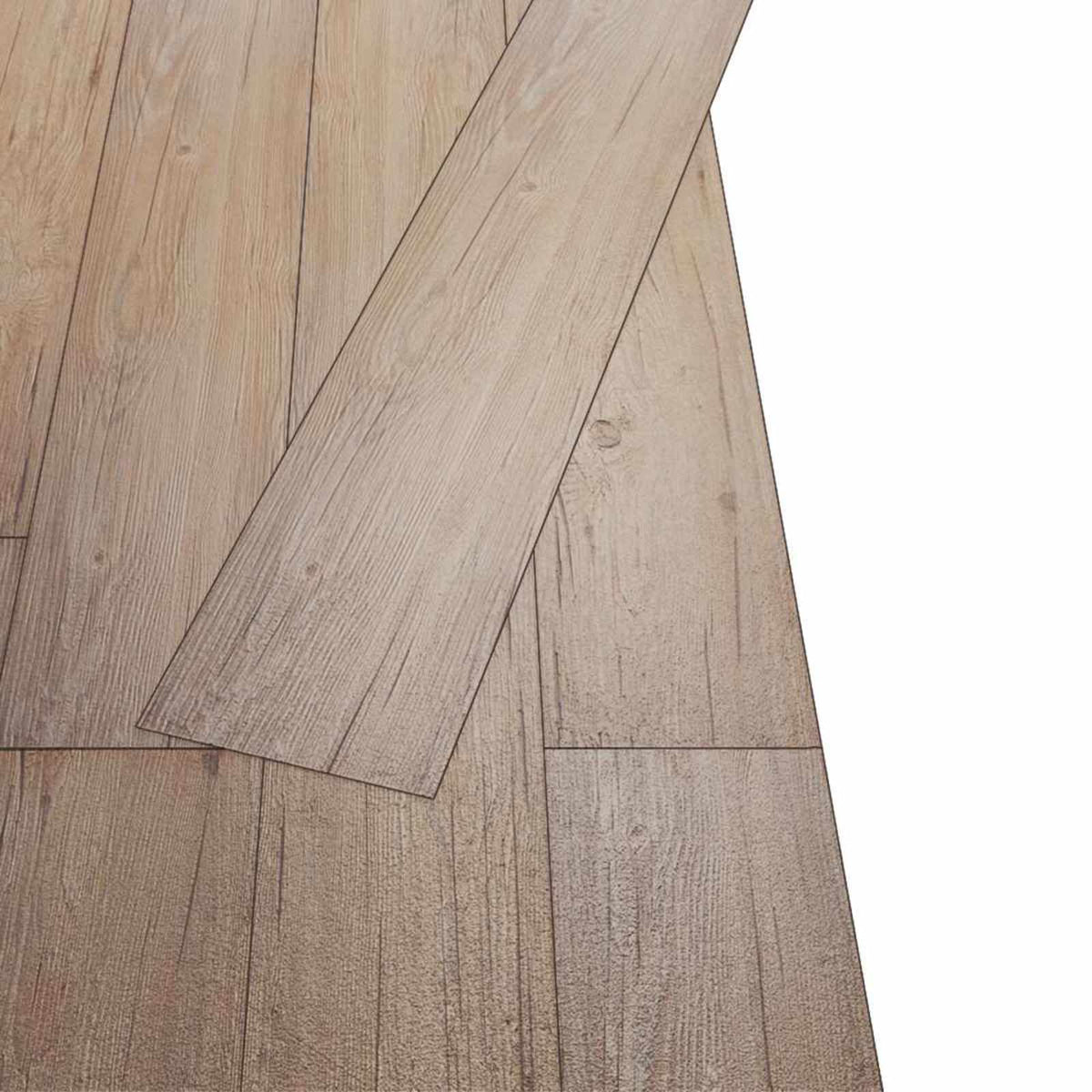 Gulvplanker Eg Brun 2,51 m² 18 stk. PVC
