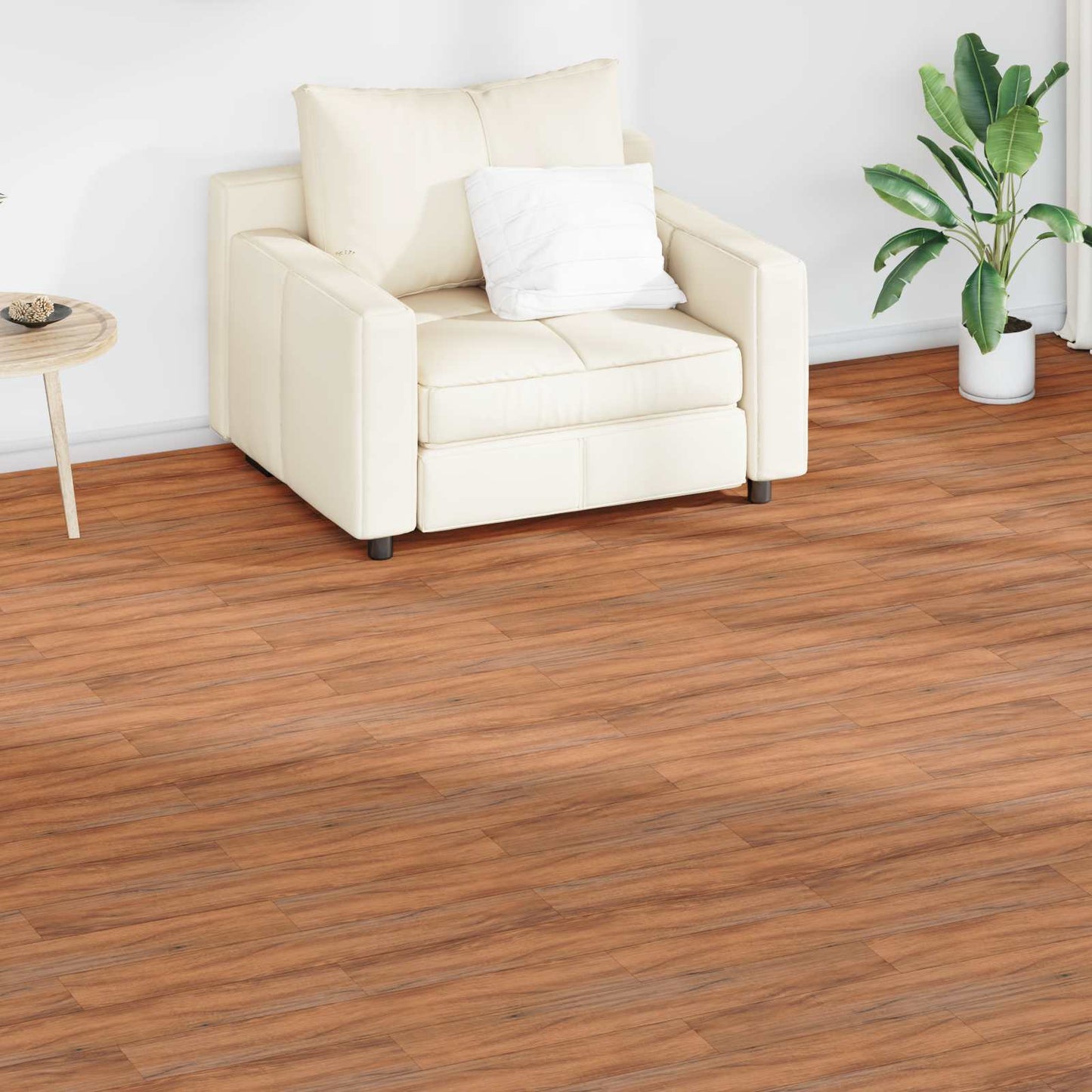 Gulvplanker Naturfarvet 2,51 m² 18 stk. PVC