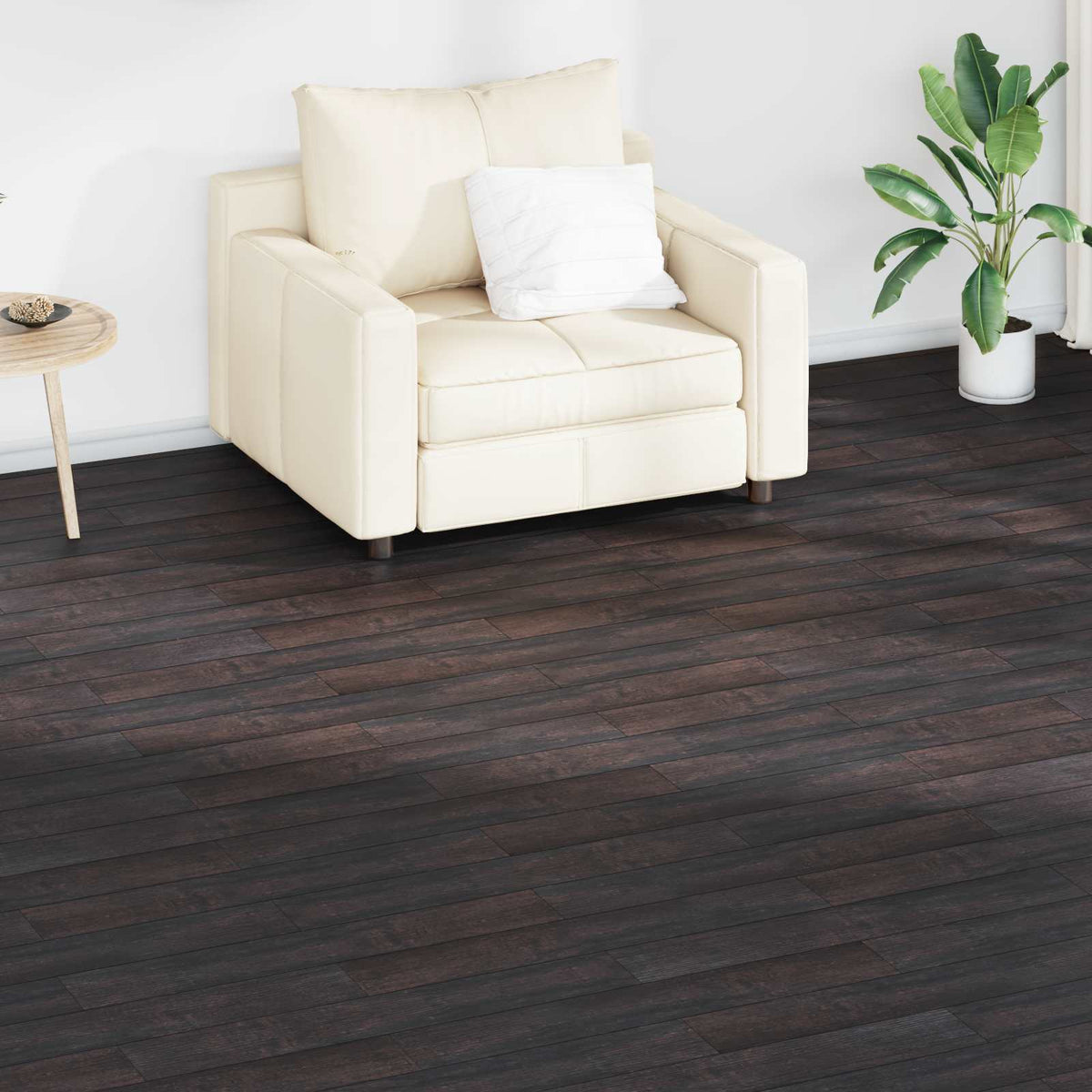 Gulvplanker Mørk Brun 2,51 m² 18 stk. PVC