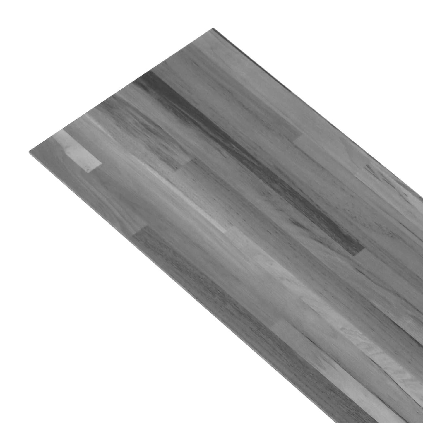Gulvplanker Stribet grå 2,51 m² 18 stk. PVC