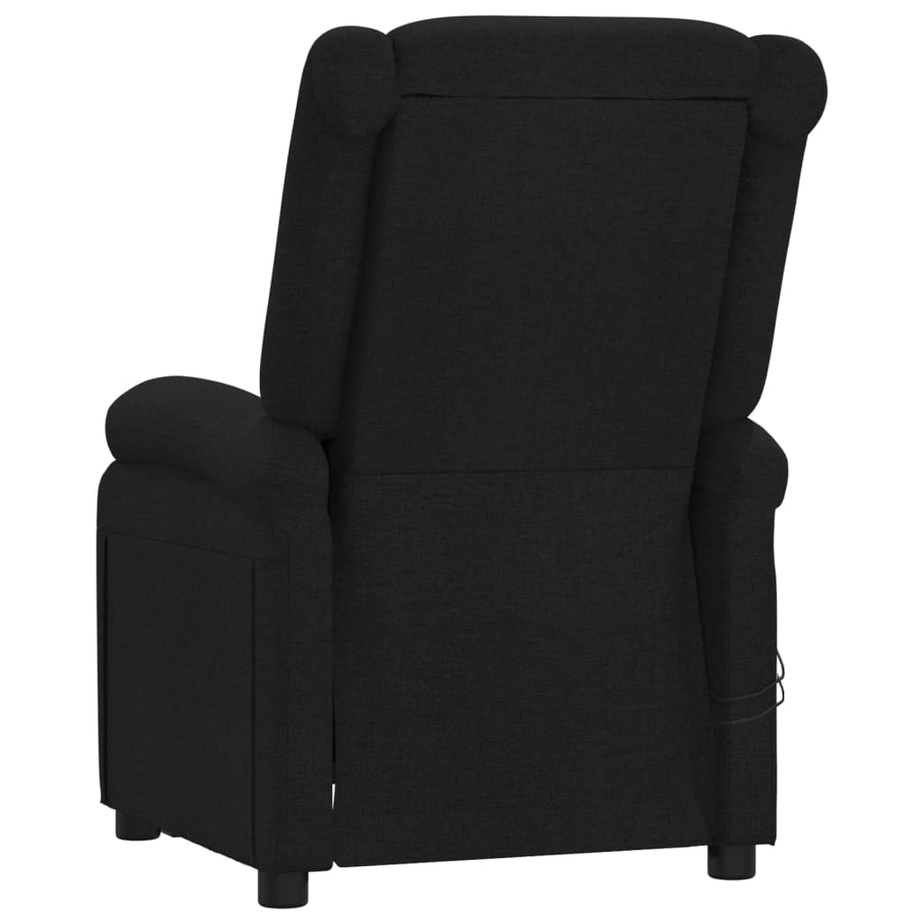 eldrevet massagestol stof sort