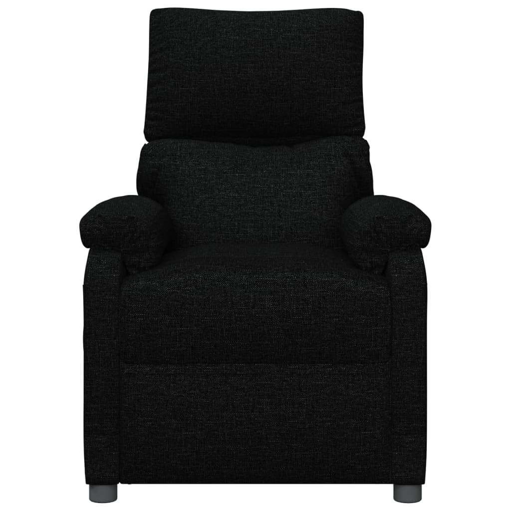 eldrevet massagestol stof sort