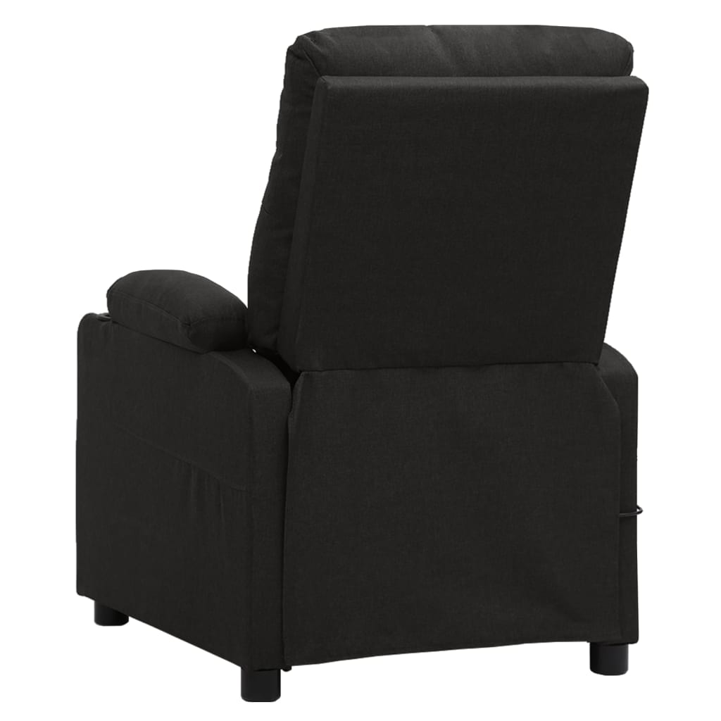 eldrevet massagestol stof sort