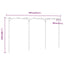 pergola 385x40x205 cm bambus