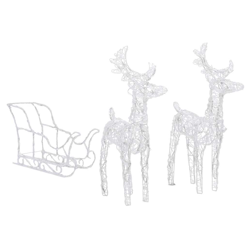rensdyr og kane julefigur 320 LED'er akryl