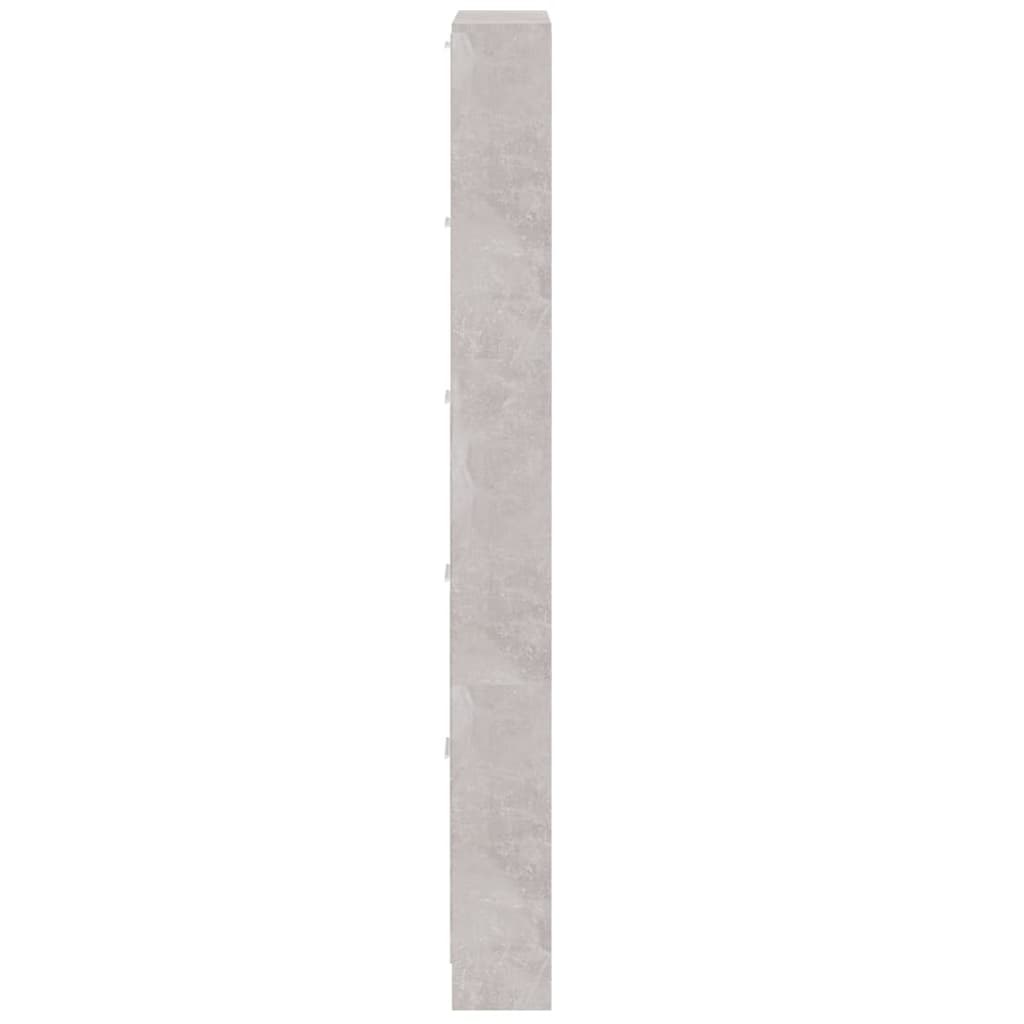skoskab 59x17x169 cm konstrueret træ betongrå