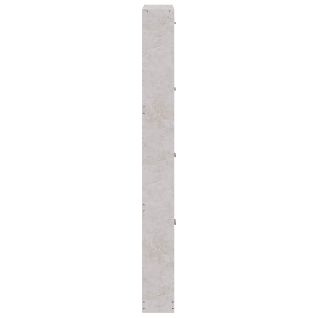 skoskab 59x17x150 cm konstrueret træ betongrå