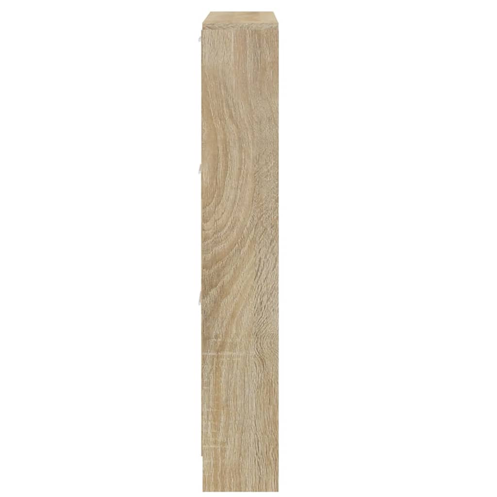 skoskab 59x17x108 cm konstrueret træ egetræ