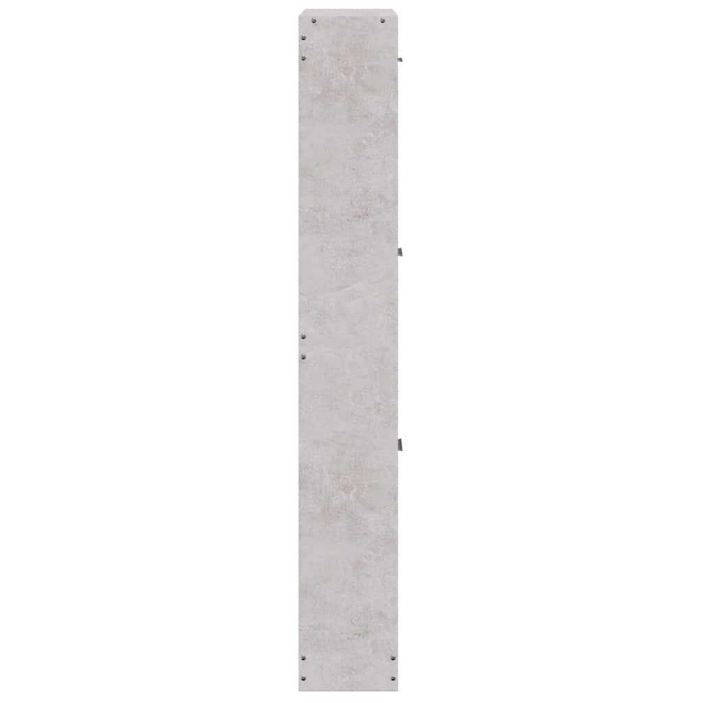 skoskab 59x17x108 cm konstrueret træ betongrå