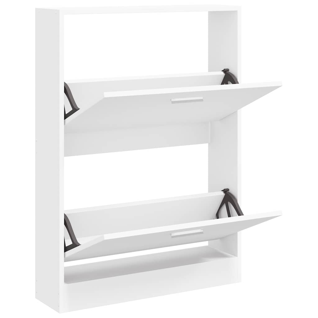 skoskab hvid 59x17x81 cm konstrueret træ