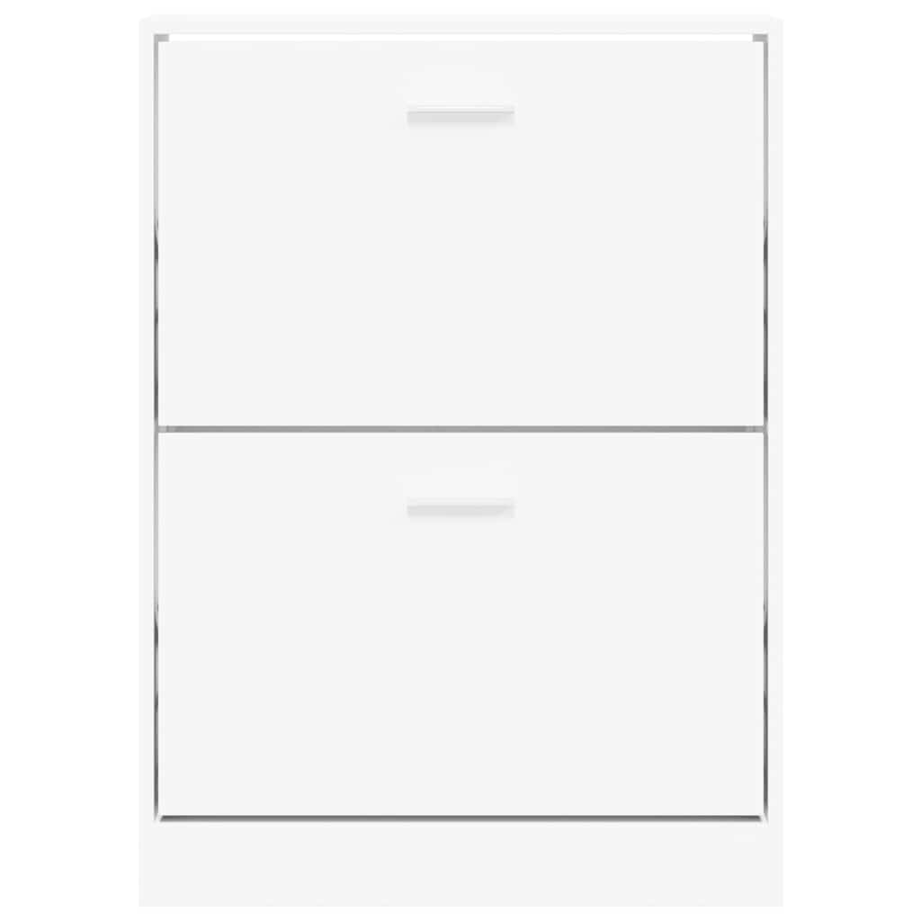 skoskab hvid 59x17x81 cm konstrueret træ