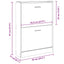 skoskab hvid 59x17x81 cm konstrueret træ