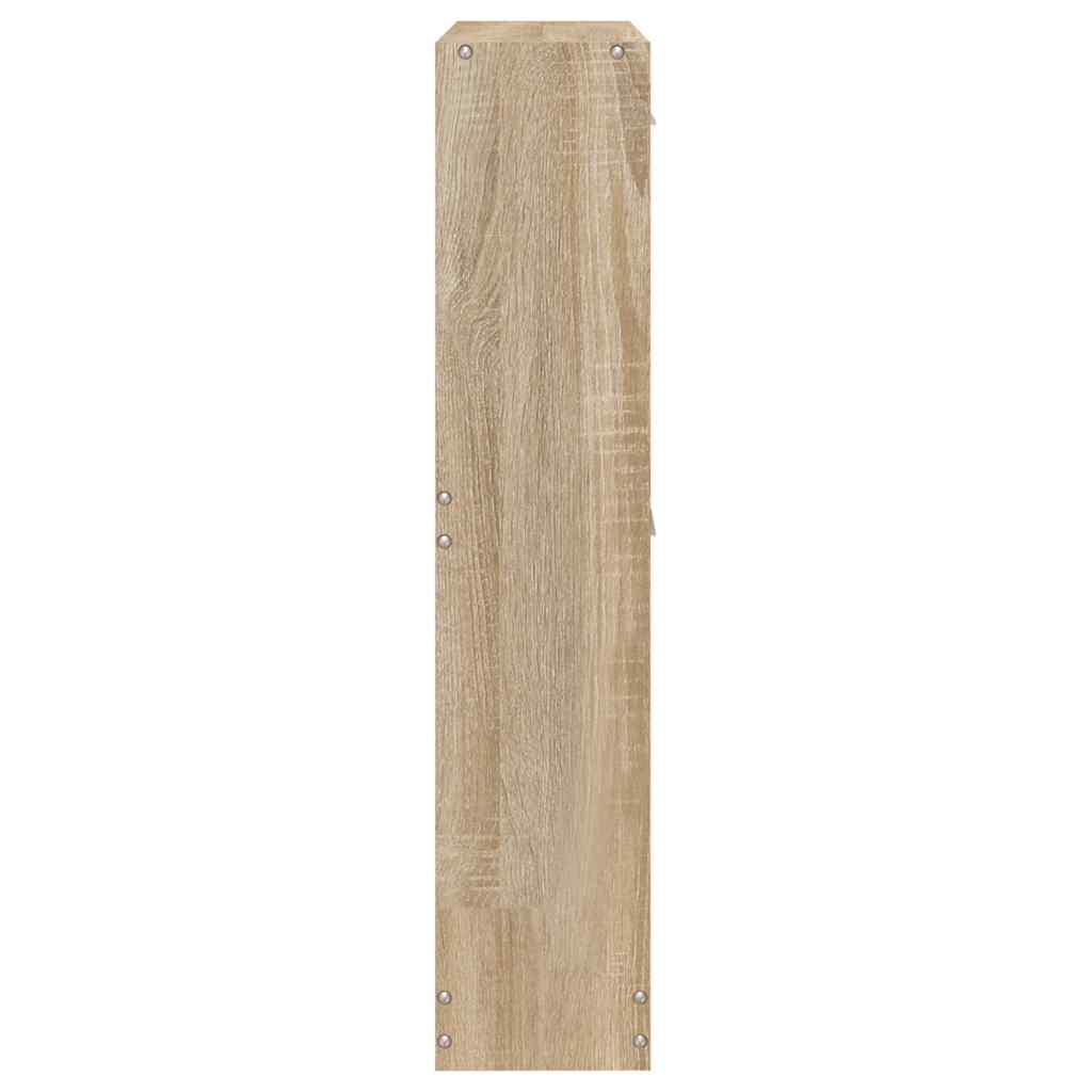 skoskab egetræ 59x17x81 cm konstrueret træ
