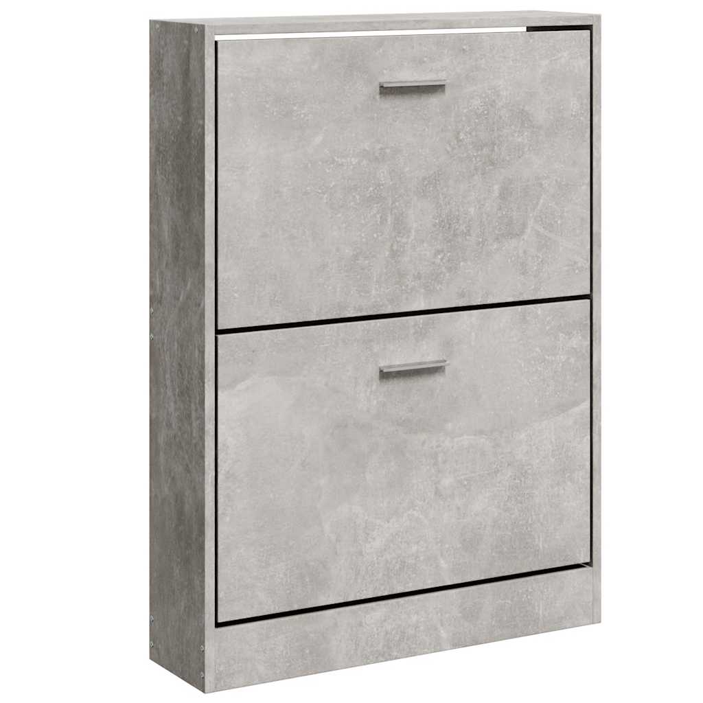 skoreol 59x17x81 cm konstrueret træ betongrå