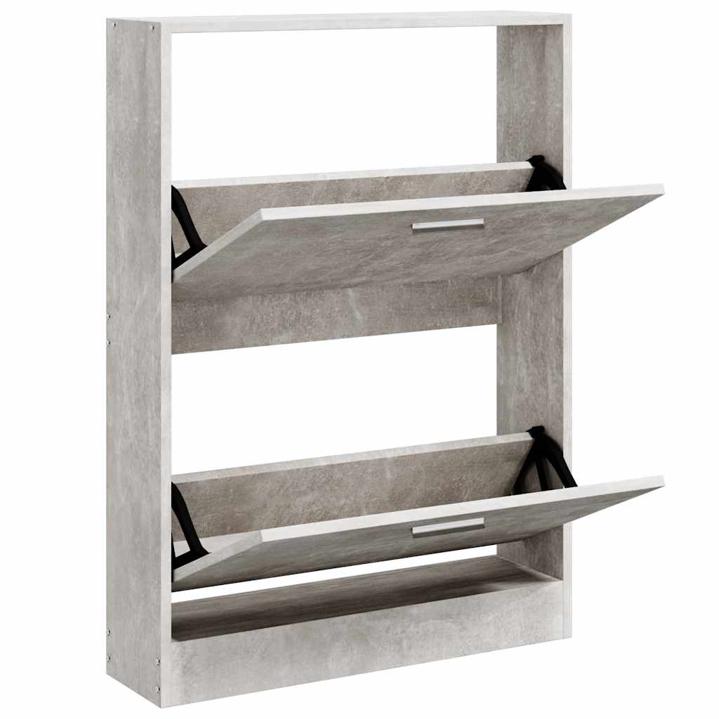 skoreol 59x17x81 cm konstrueret træ betongrå