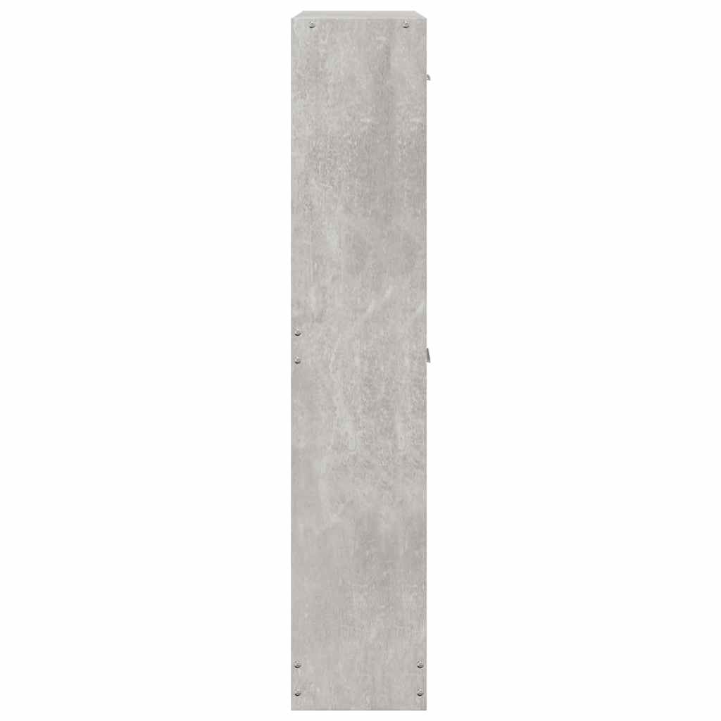 skoreol 59x17x81 cm konstrueret træ betongrå