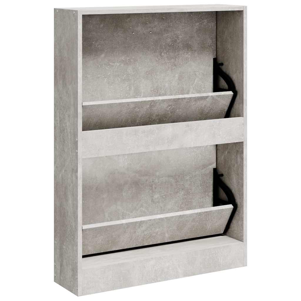 skoreol 59x17x81 cm konstrueret træ betongrå