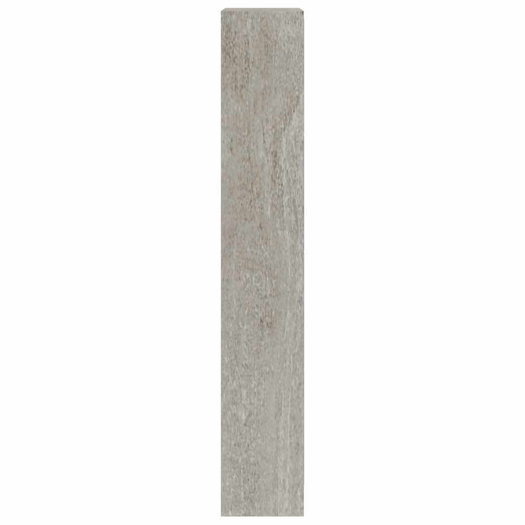 skoskab 63x24x147 cm konstrueret træ betongrå