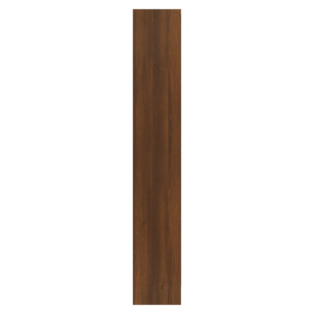 skoskab 63x24x147 cm konstrueret træ brun egetræsfarve