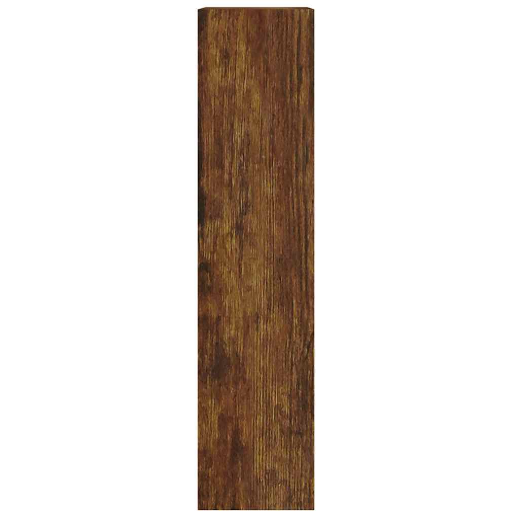 skoskab 63x24x103 cm konstrueret træ røget egetræsfarve