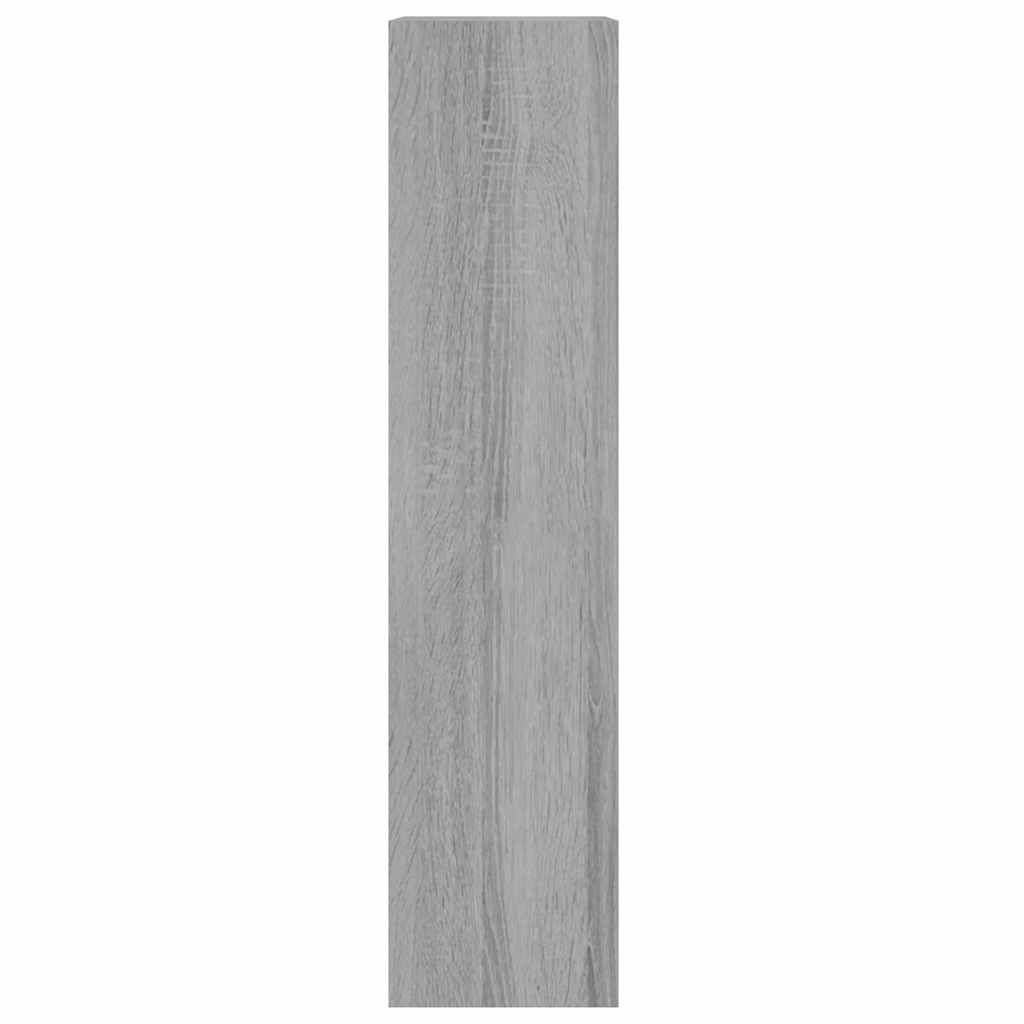 skoskab 63x24x103 cm konstrueret træ grå sonoma-eg