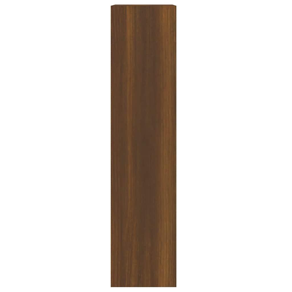 skoskab 63x24x103 cm konstrueret træ brun egetræsfarve