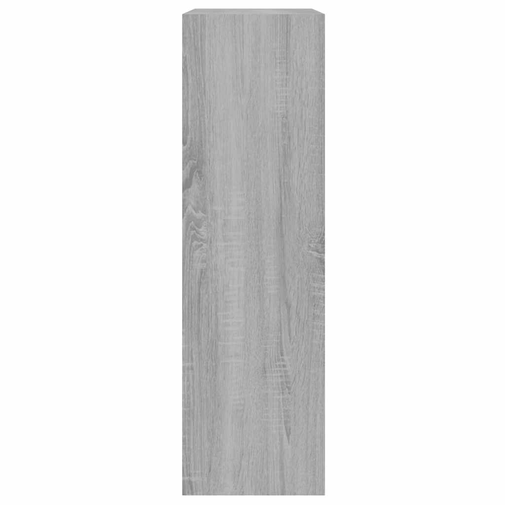 skoskab 63x24x81 cm konstrueret træ grå sonoma-eg