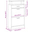 skoskab 63x24x104 cm konstrueret træ sort