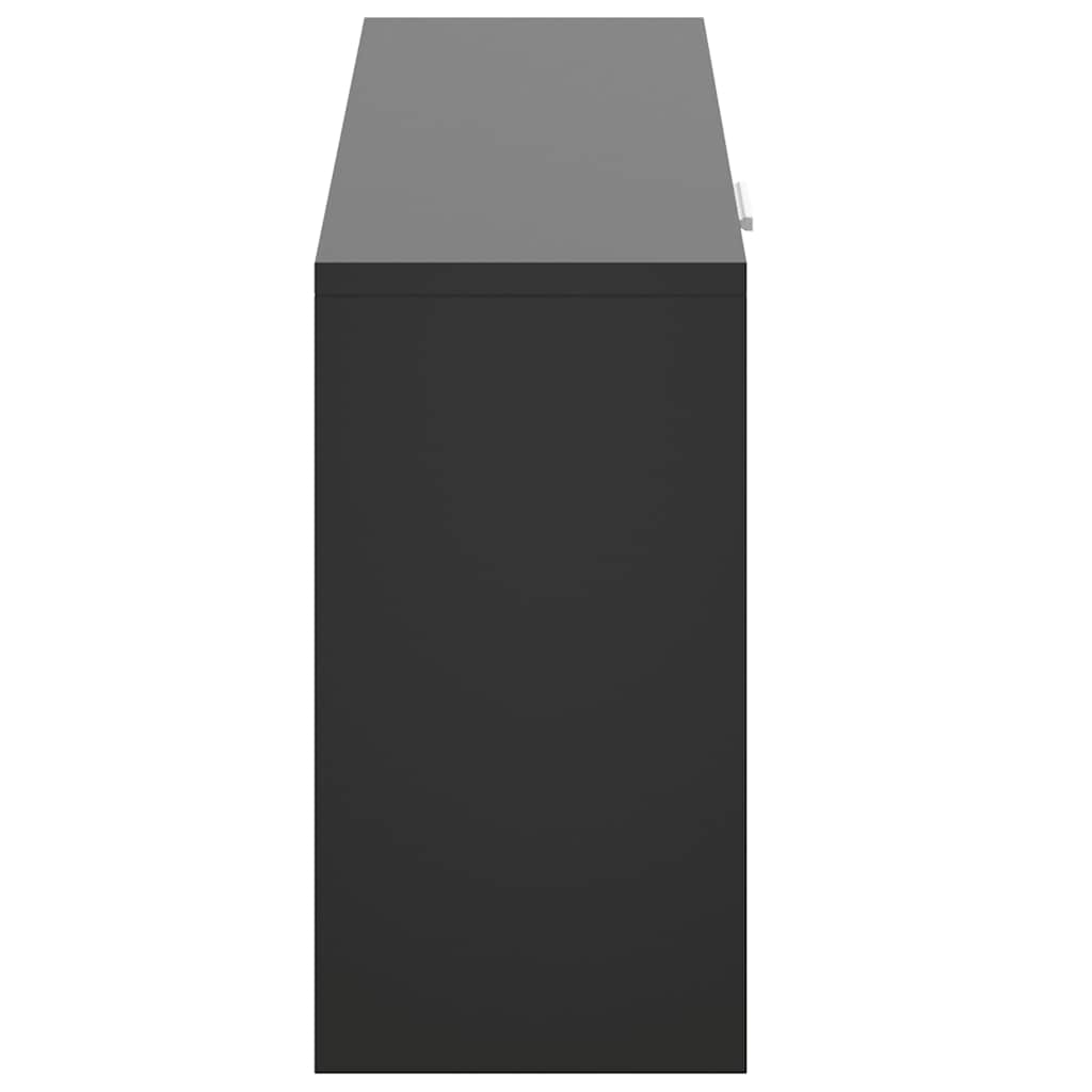 skobænk sort 80x24x45 cm konstrueret træ