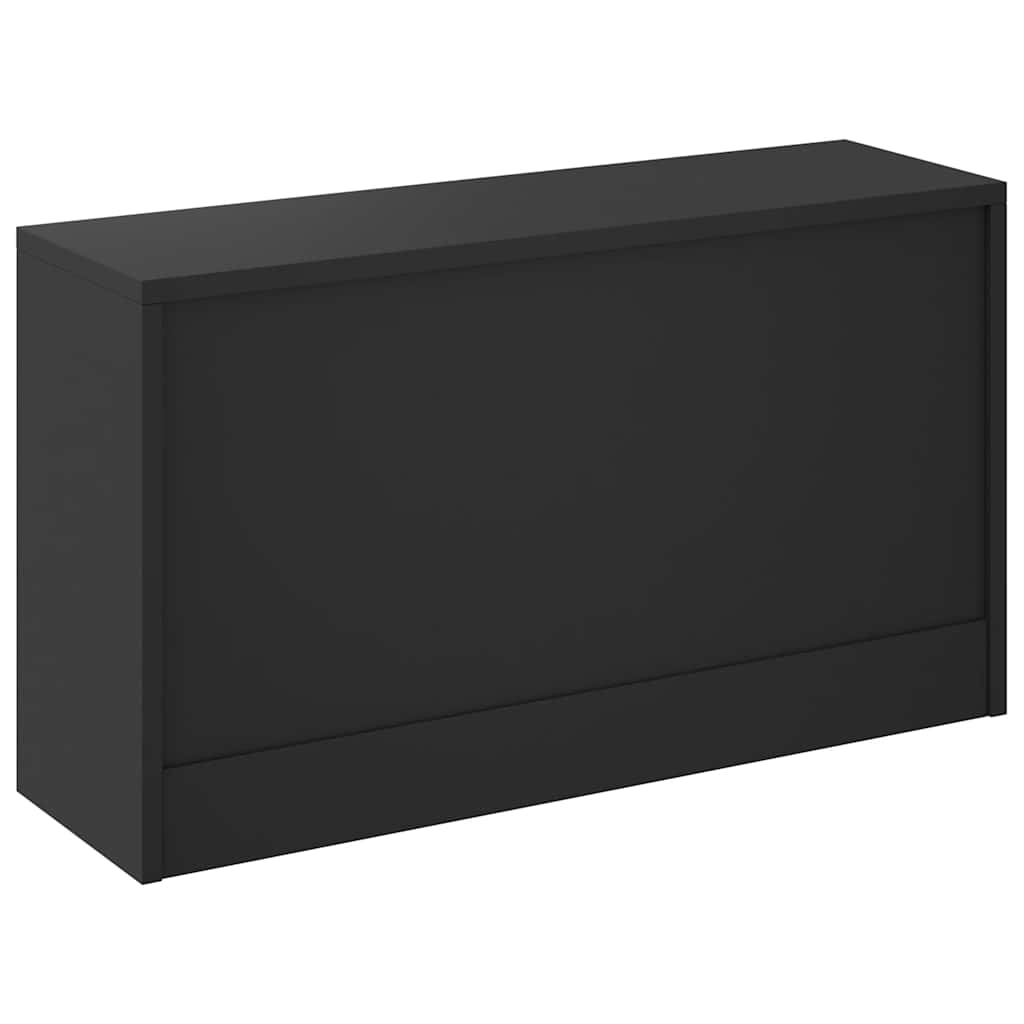 skobænk sort 80x24x45 cm konstrueret træ