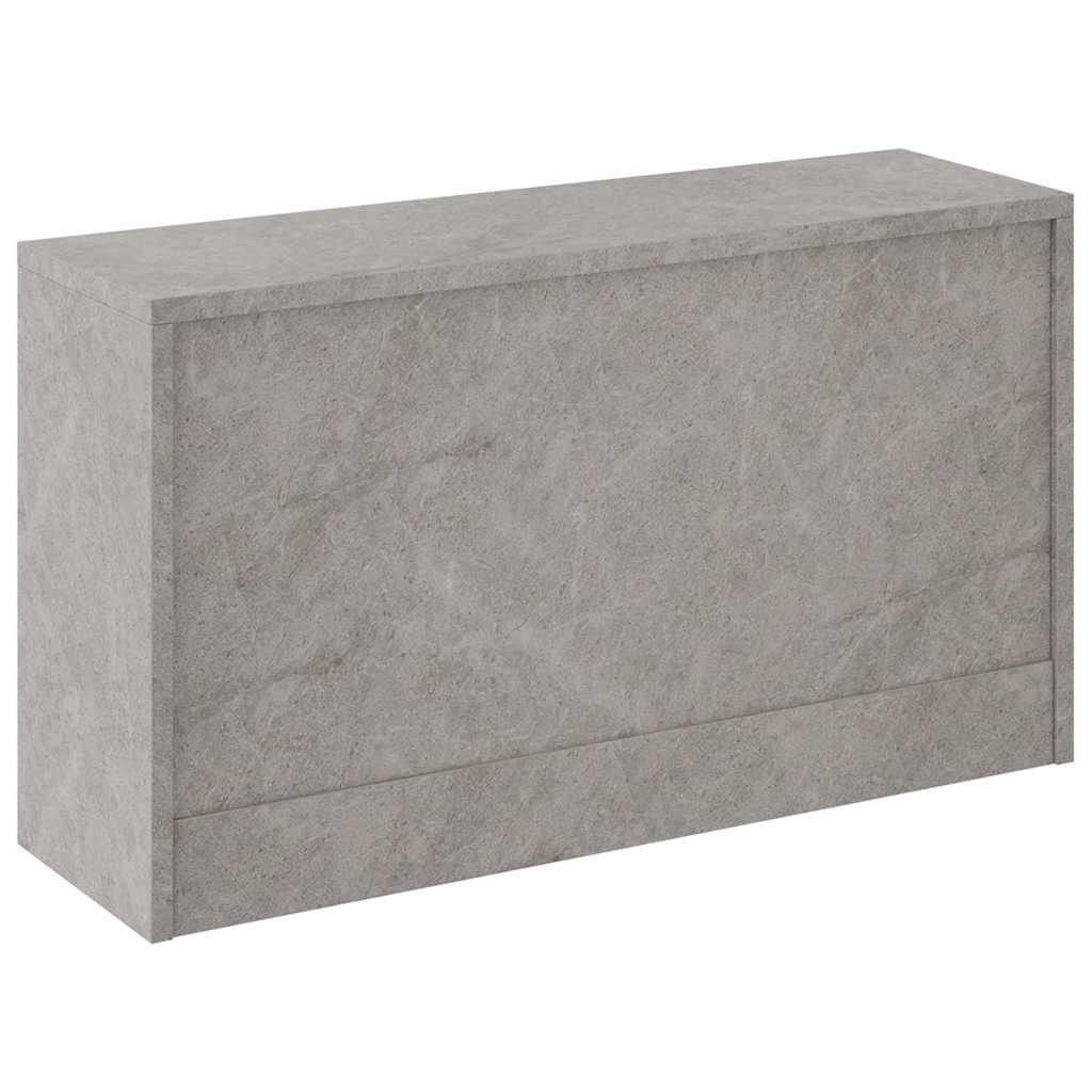 skobænk 80x24x45 cm konstrueret træ betongrå
