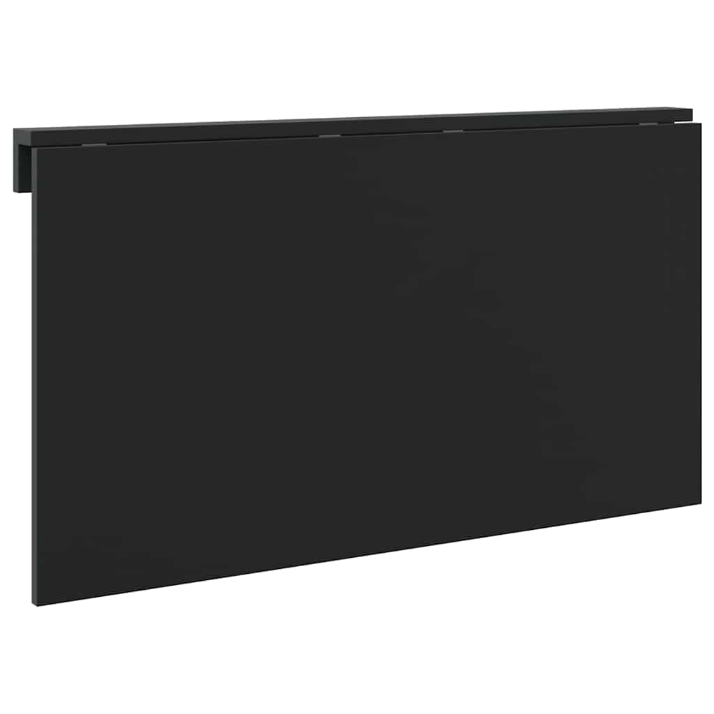 væghængt klapbord 100x60x56 cm konstrueret træ sort