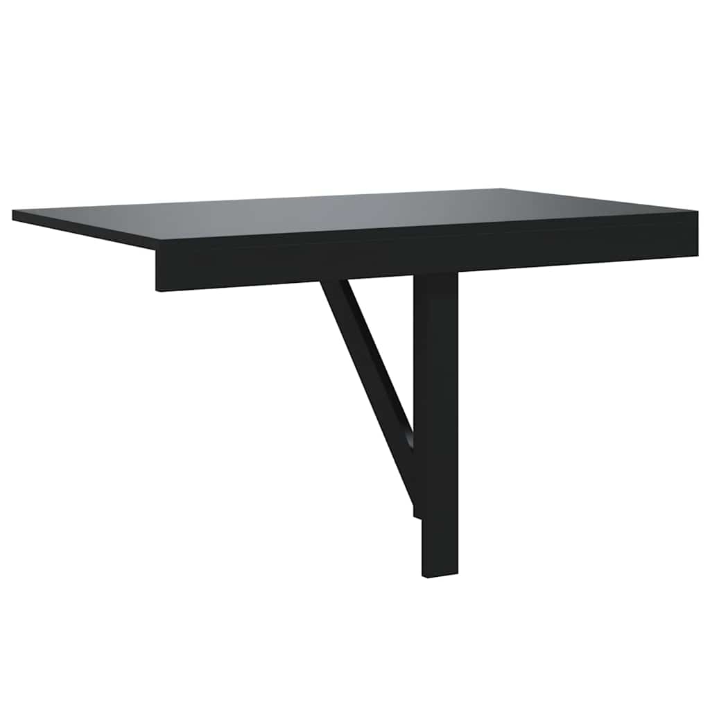 væghængt klapbord 100x60x56 cm konstrueret træ sort