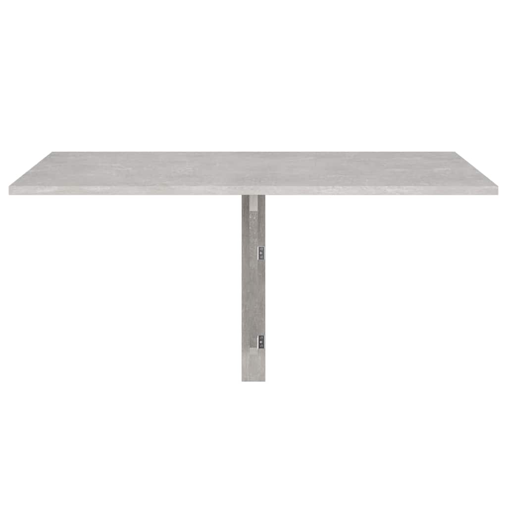 væghængt klapbord 100x60x56 cm konstrueret træ betongrå