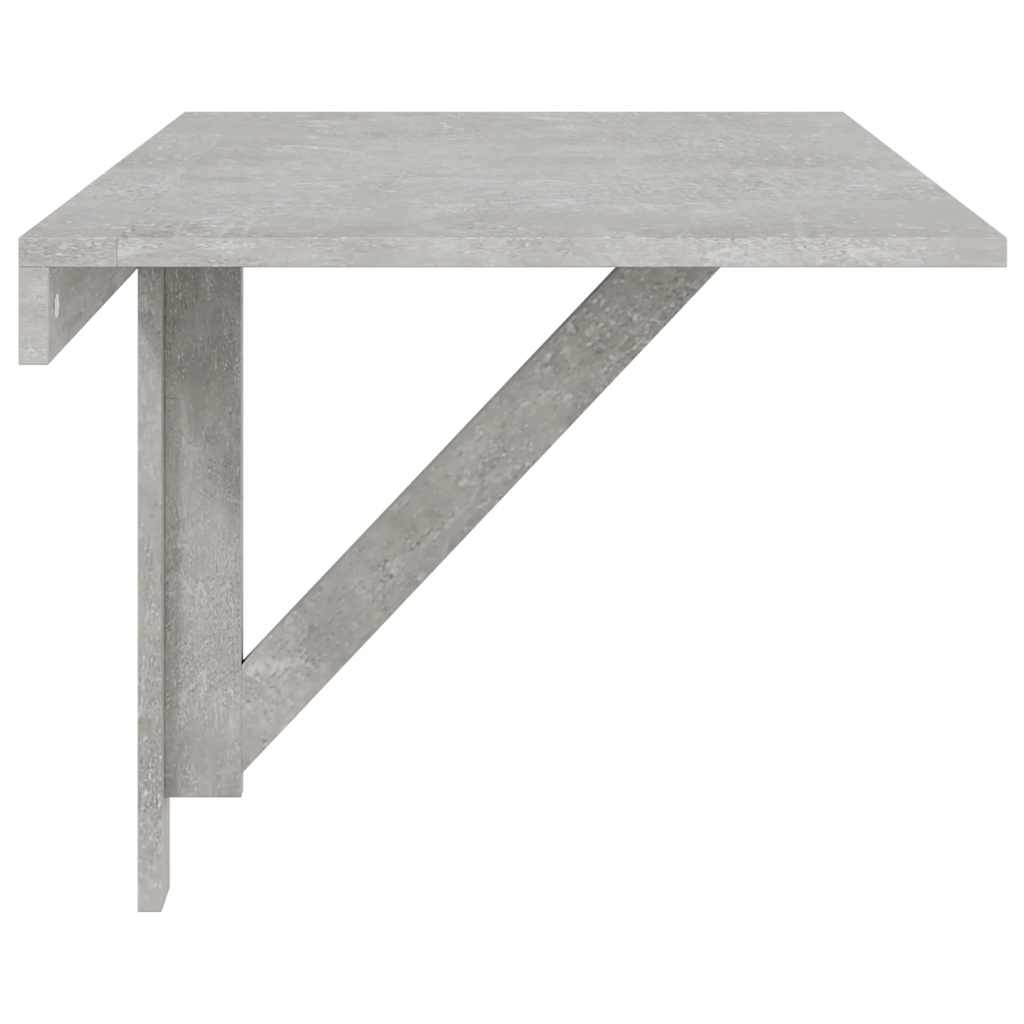 væghængt klapbord 100x60x56 cm konstrueret træ betongrå