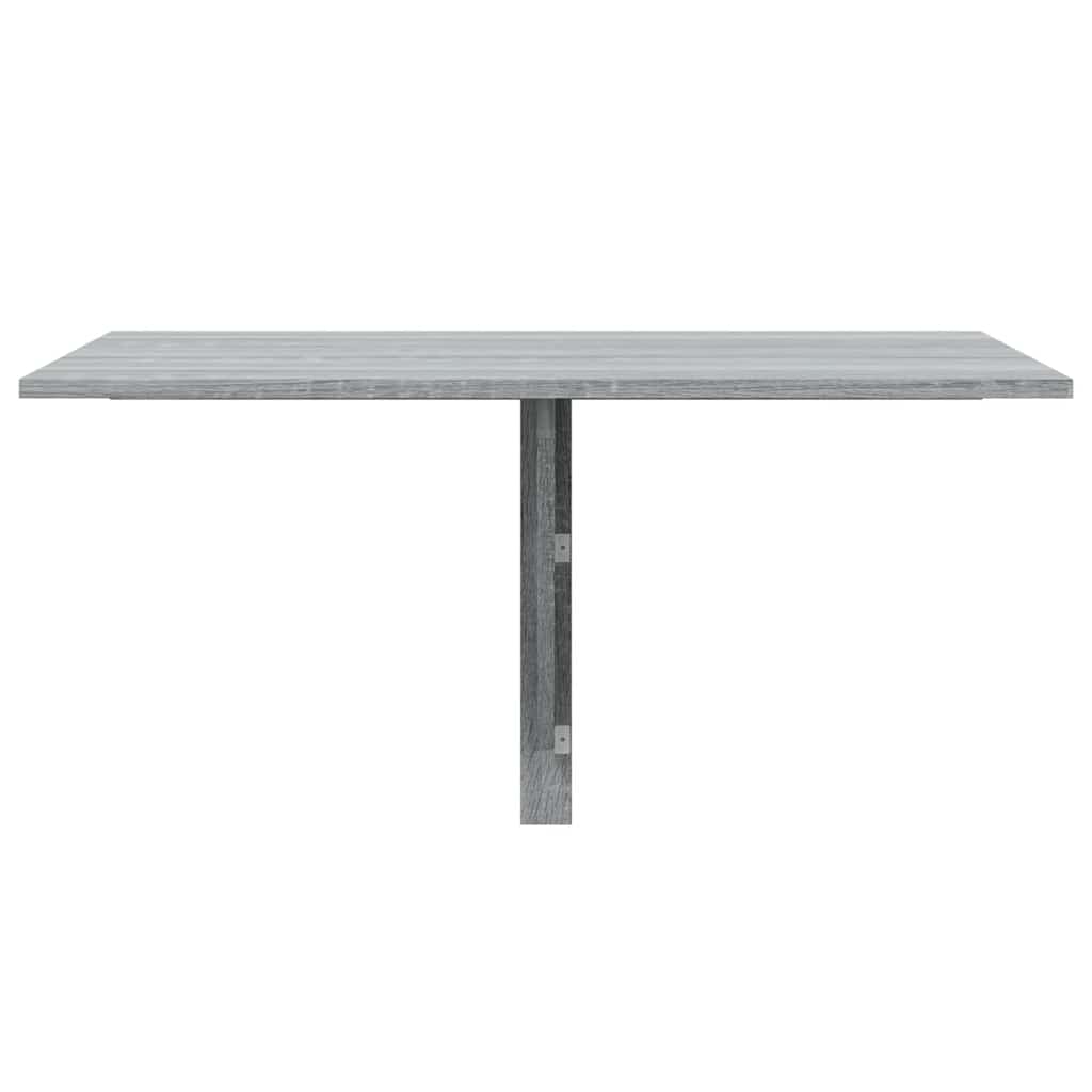 væghængt klapbord 100x60x56 cm konstrueret træ grå sonoma-eg