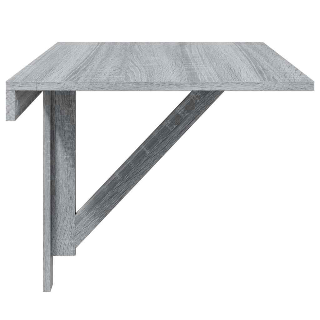 væghængt klapbord 100x60x56 cm konstrueret træ grå sonoma-eg