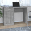 skrivebord med skab 100x40x73 cm konstrueret træ grå sonoma-eg