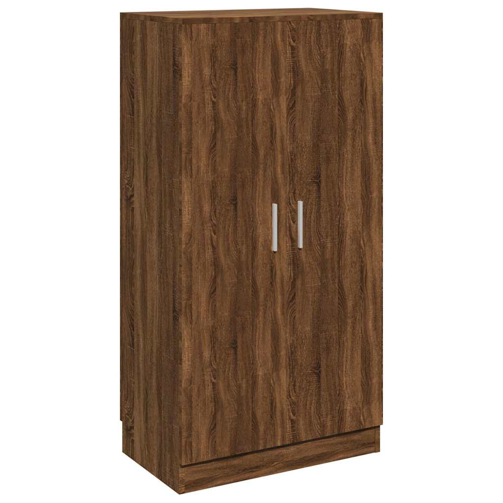 skoreol 55x35x108 cm konstrueret træ brun egetræsfarve