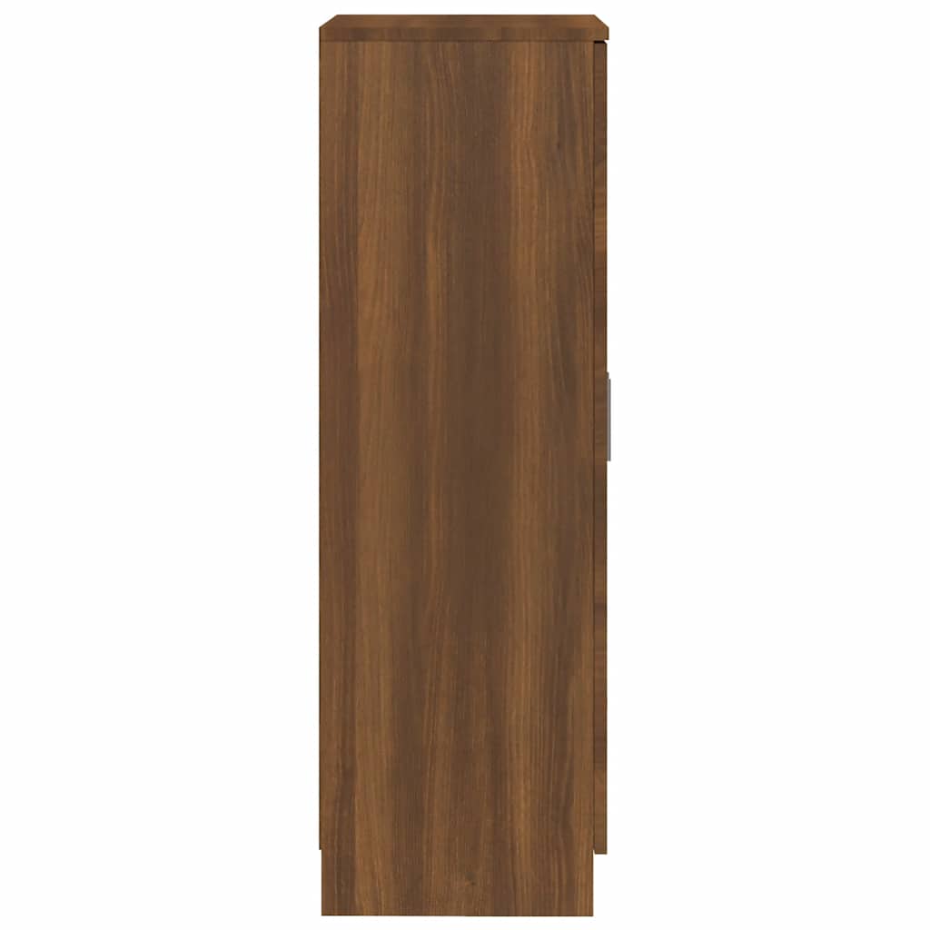 skoreol 55x35x108 cm konstrueret træ brun egetræsfarve