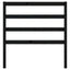 sengegærde 81x4x100 cm massivt fyrretræ sort