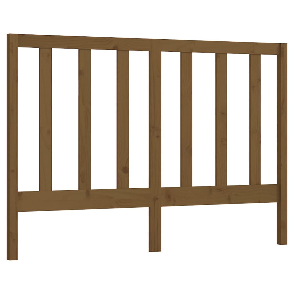 sengegærde 156x4x100 cm massivt fyrretræ gyldenbrun