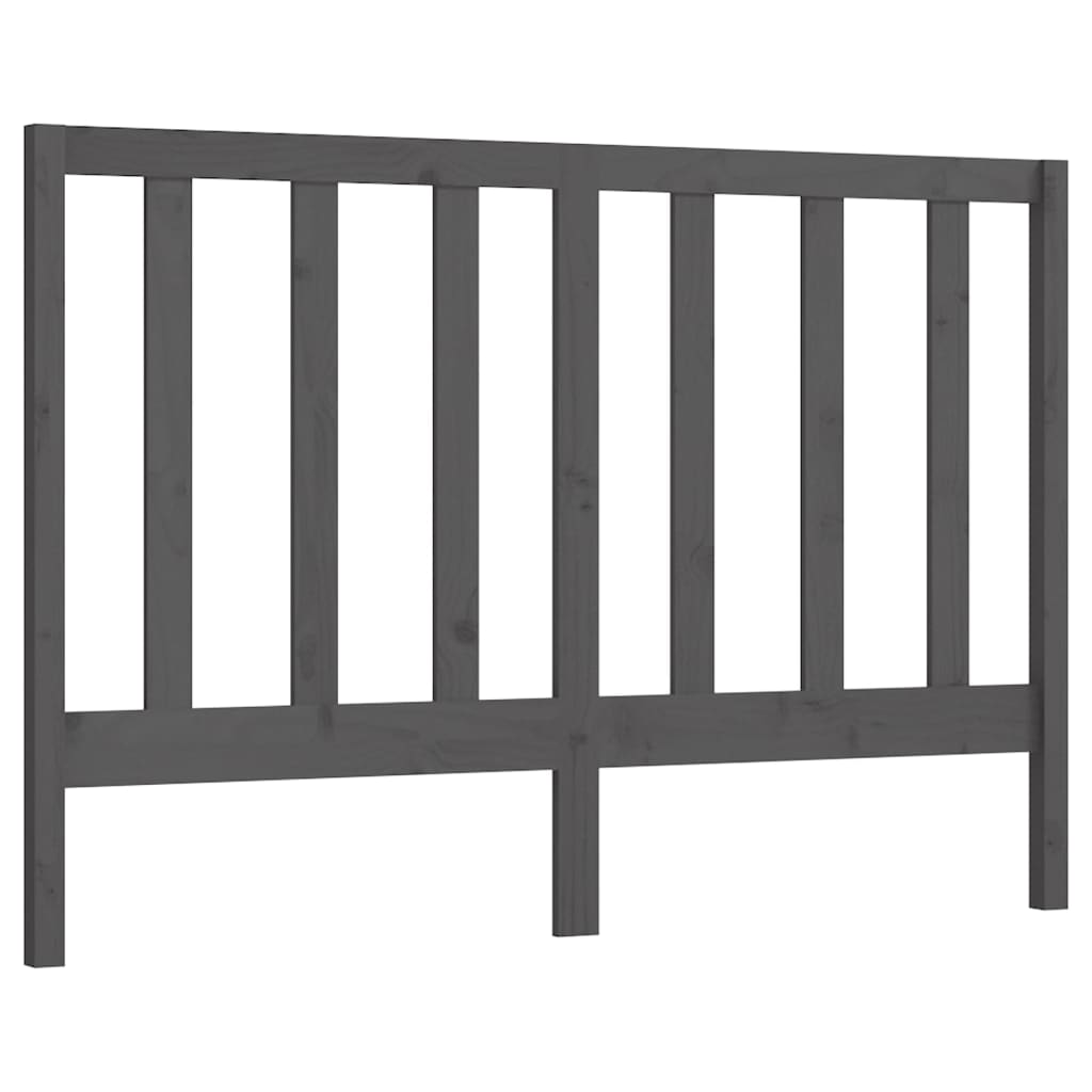 sengegærde 166x4x100 cm massivt fyrretræ grå