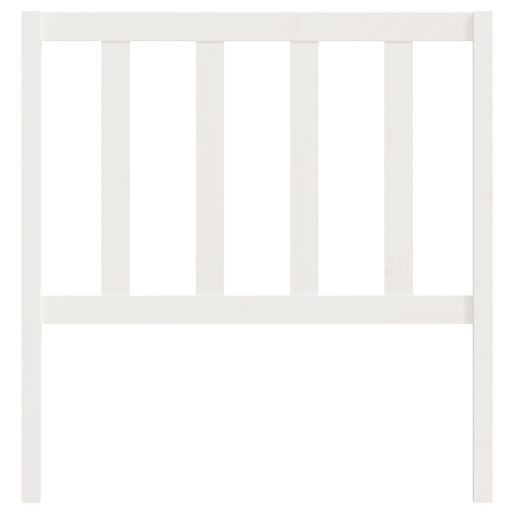 sengegærde 81x4x100 cm massivt fyrretræ hvid