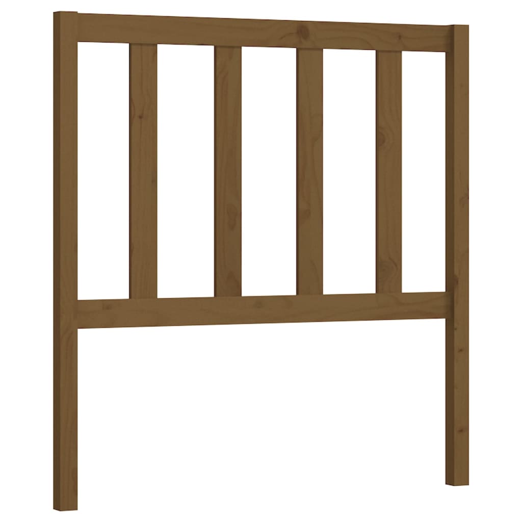 sengegærde 96x4x100 cm massivt fyrretræ gyldenbrun